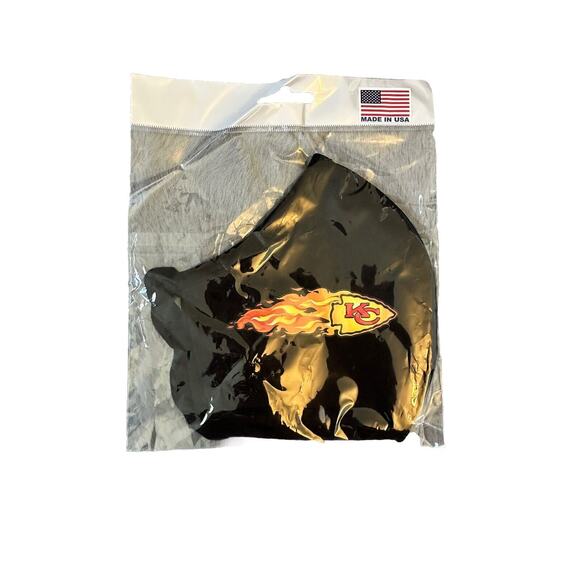 KANSAS CITY CHIEFS NFL FOOTBALL TEAM LOGO MASK - Picture 1 of 2